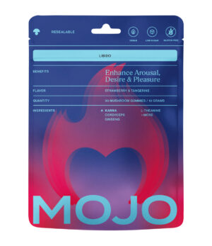 mojo libido gummies, strawberry tangerine (5 pack)