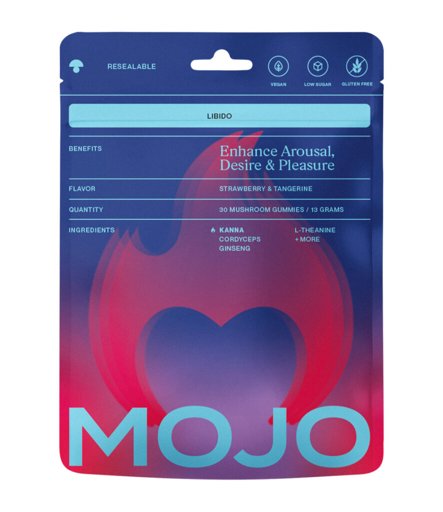 mojo libido gummies, strawberry tangerine (5 pack)