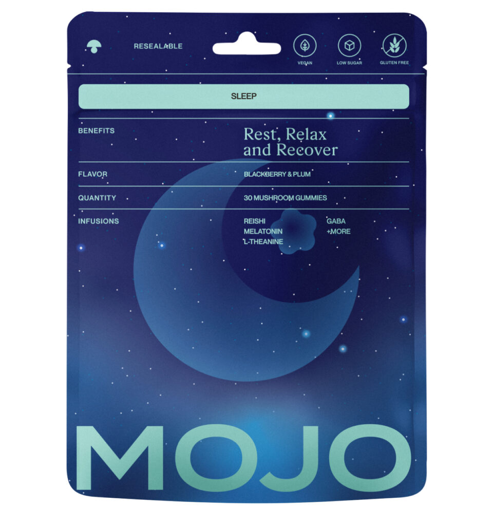 mojo sleep gummies, blackberry plum (30 pack)