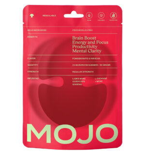 mojo brain boost gummies, pomegranate hibiscus