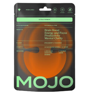 mojo extra strength brain boost gummies, strawberry tangerine (5 pack)