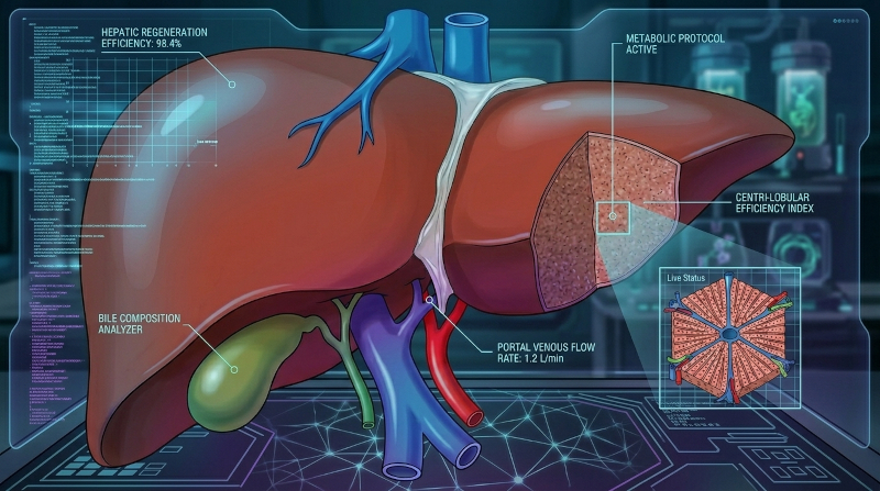 Beyond the Blood Test: Why a 3D Liver Scan is Your Ultimate Early Warning System diagram healthy human liver 202606110753